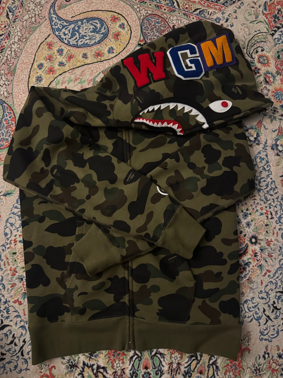 베이프 녹계 후드집업 m 상품이미지3