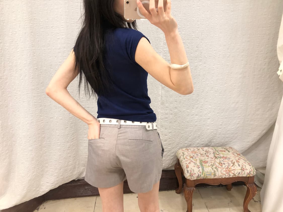 navy elegance collar top 상품이미지3