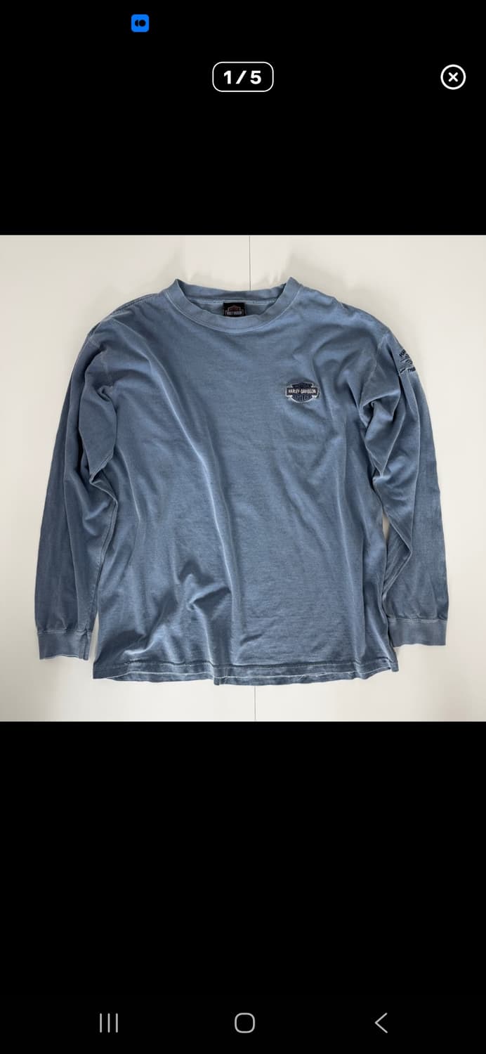 할리데이비슨 빈티지  롱슬리브 상품이미지1