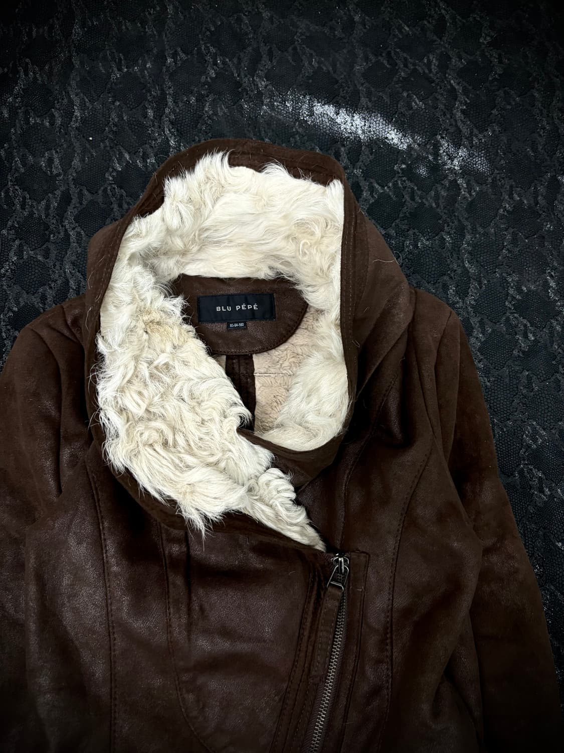“Vintage” 00’s Side Zipper Brown Draped  상품이미지6