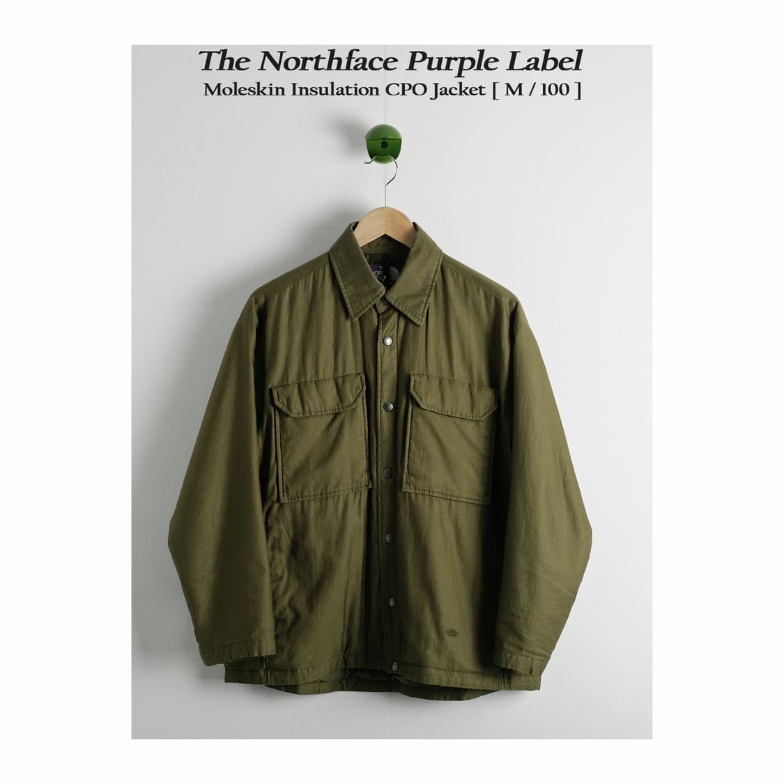 노스페이스 퍼플라벨 CPO 자켓 M사이즈 올리브 상품이미지1