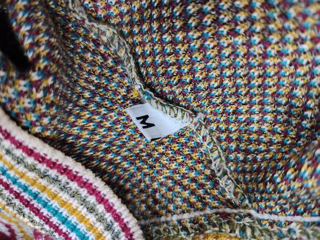 미쏘니 스포츠 빈티지 기하학 패턴 니트 M 상품이미지6