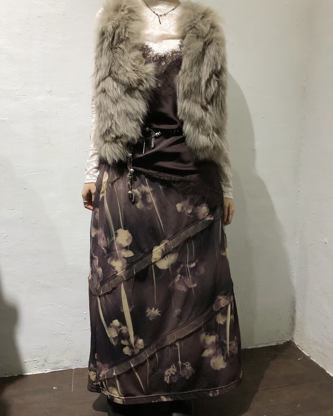 Dusky Blossom Lace Skirt 상품이미지2