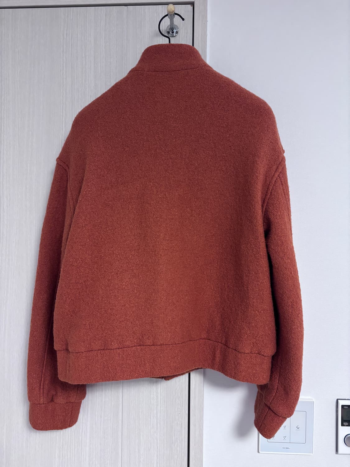 M 자라 오렌지 울 부클 자켓 상품이미지5