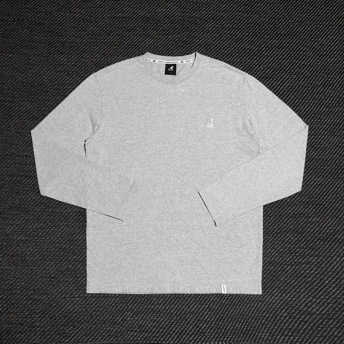[M] Kangol 캉골 그레이 베이직 긴팔티 상품이미지1