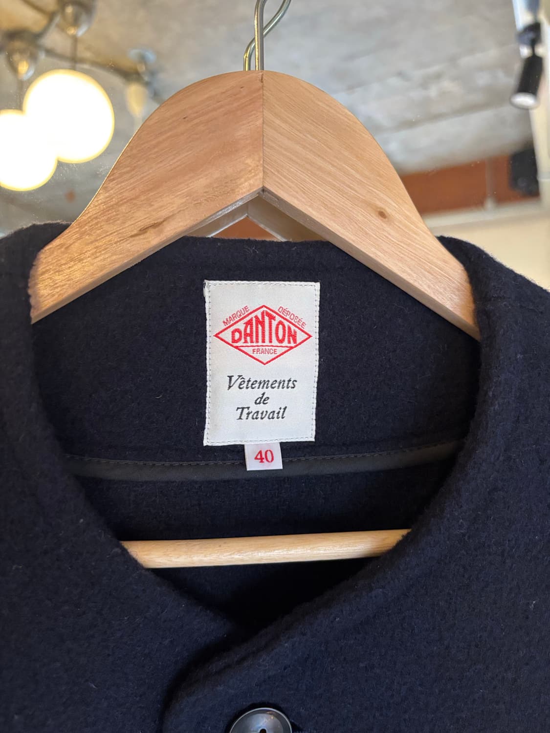 단톤 네이비 카라리스 울 자켓 상품이미지3