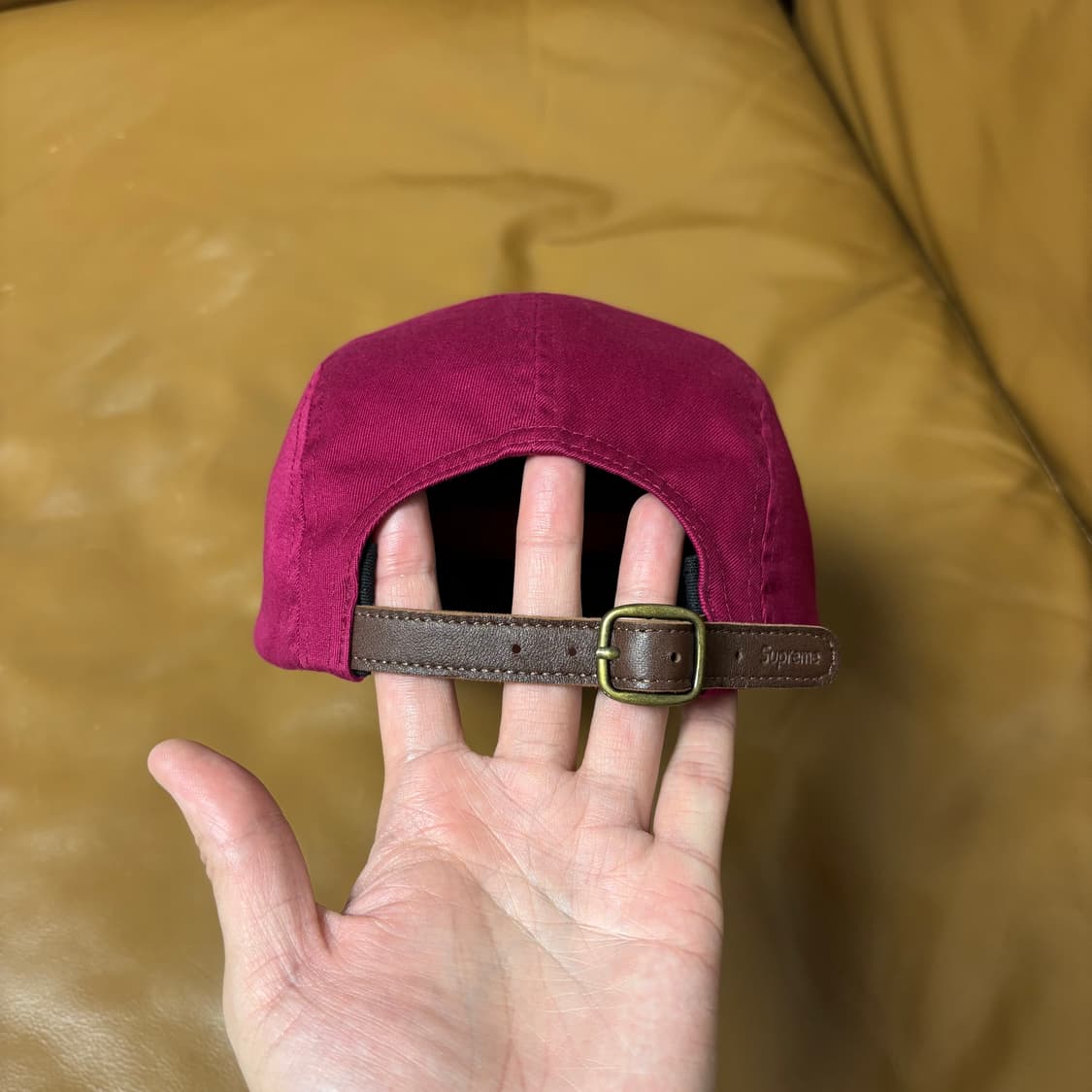 슈프림 캠프캡 모자 박스로고 24FW 크랜베리 상품이미지7