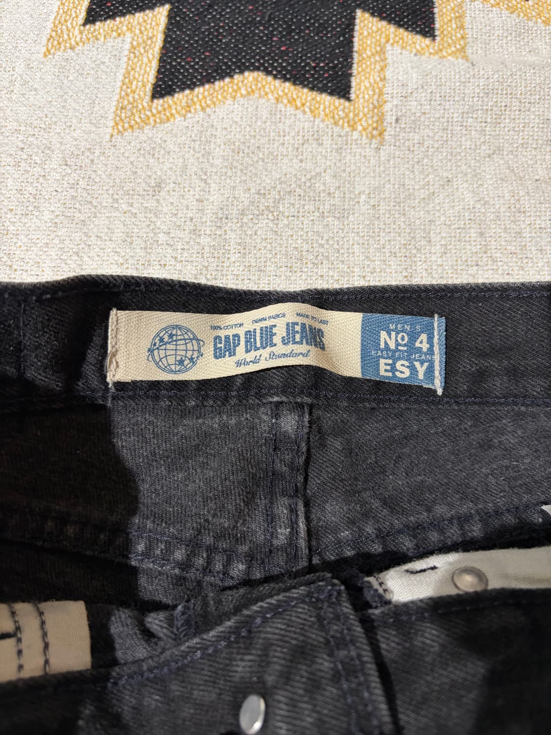 90s Old GAP Black Easy fit Black Denim 상품이미지3