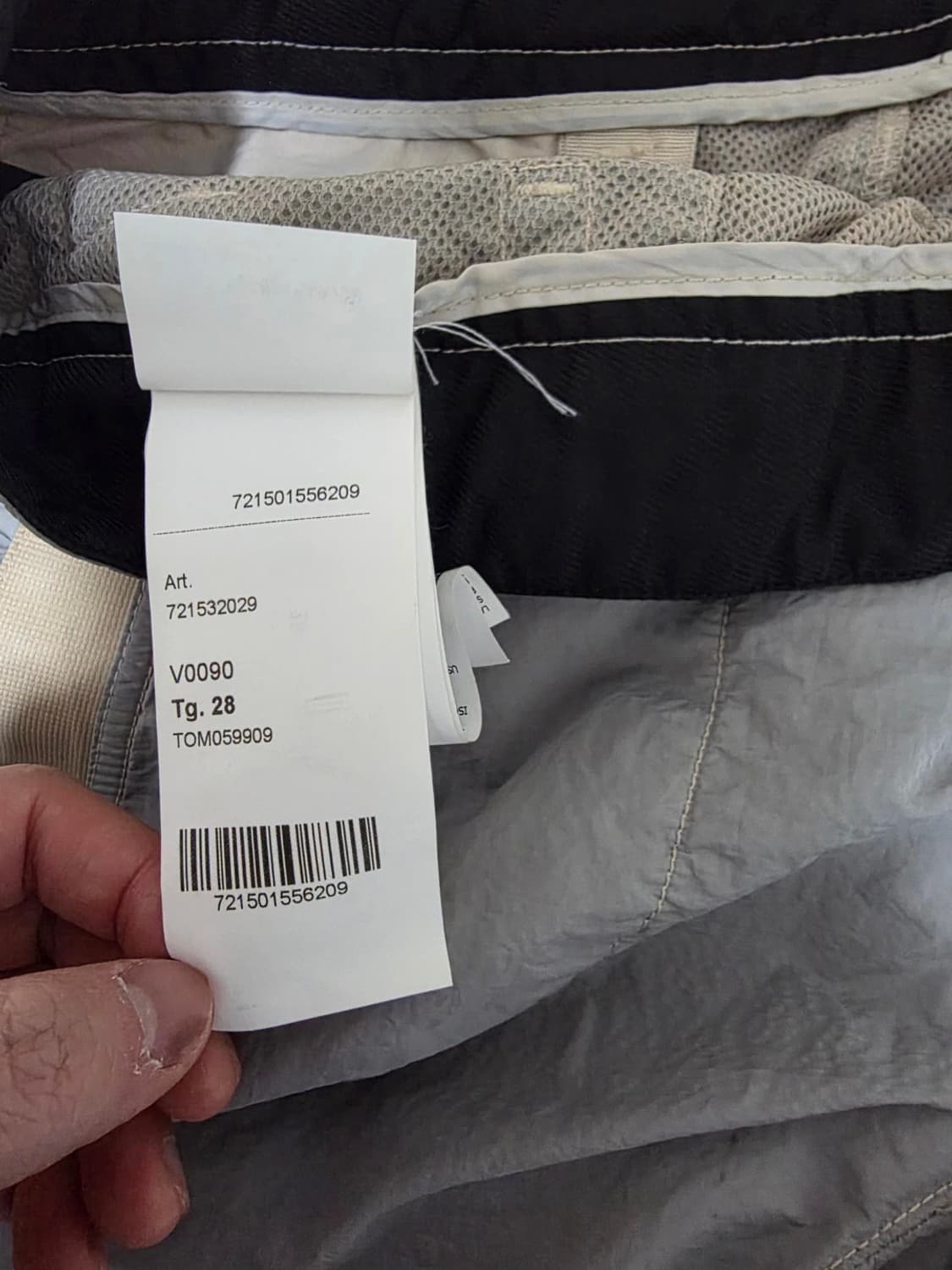 스톤아일랜드 카고 조거 나일론 팬츠 28 그레이 상품이미지3