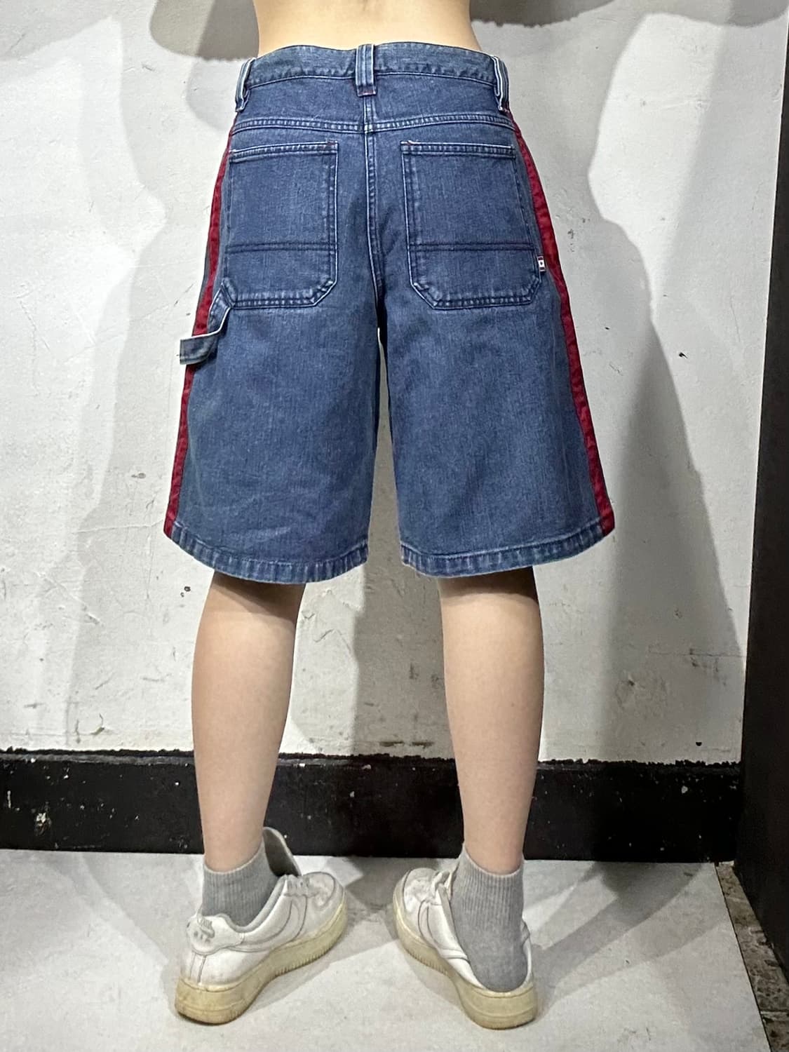 Roots canada 사이드 라인 카펜터 데님 하프 팬츠 버뮤다 반바지 상품이미지3