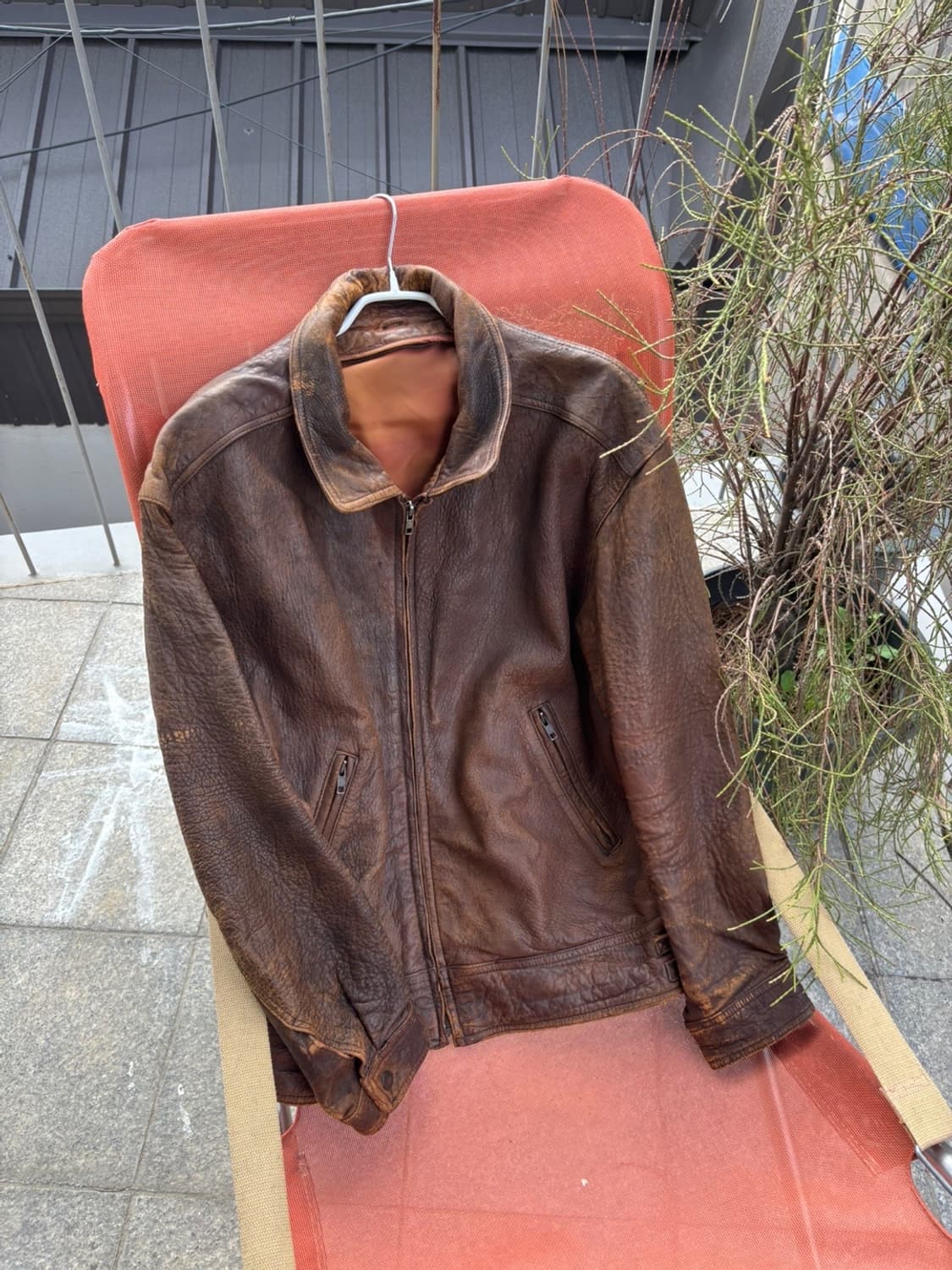 Vintage Lamb Leather Jacket 상품이미지1