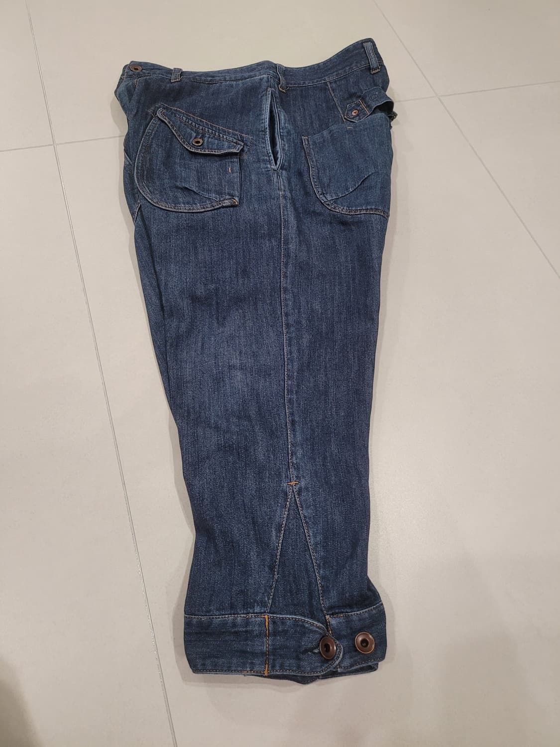 [L] 빔즈 하트(BEAMS HEART) 사루엘 크롭 데님 - "여유로운 상품이미지6