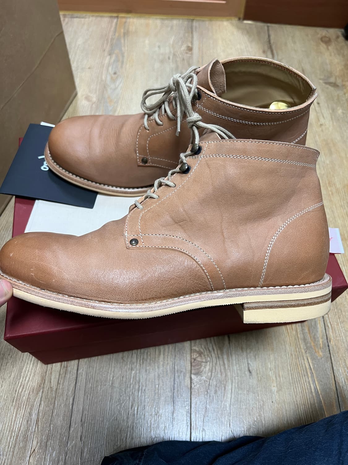 택포45) 그라더스 grds 부츠02 레더 티코어 내추럴 260 상품이미지2