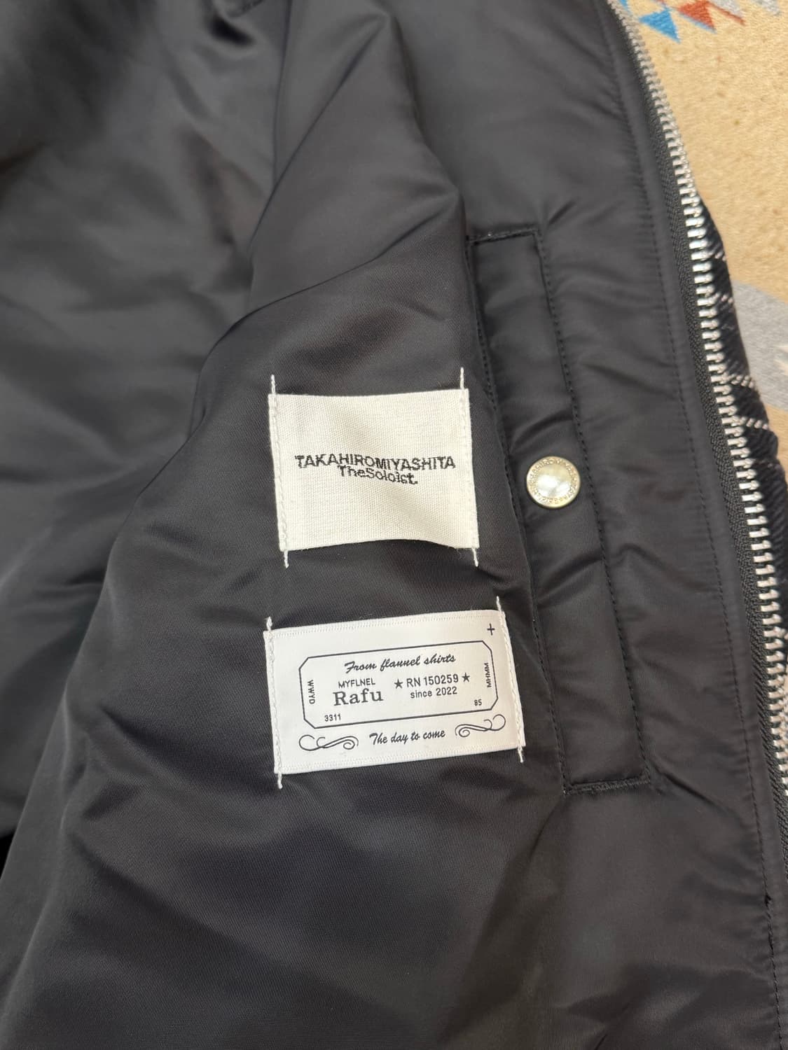 [46] 더 솔로이스트 플란넬 플라이트 자켓 25AW 상품이미지7