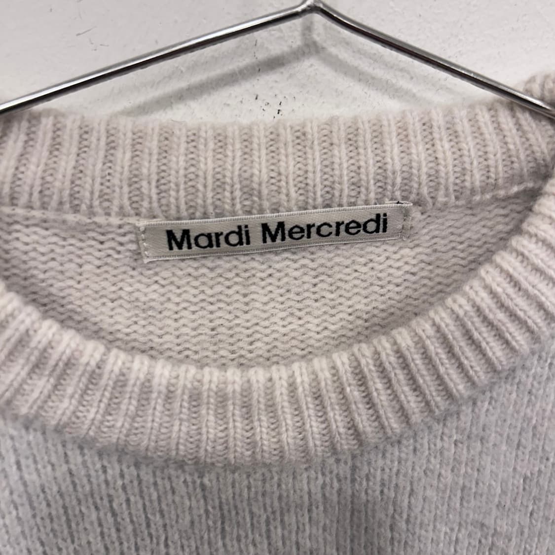 마르디 메르크디 케시미어 울부클 플라워 니트 상품이미지3
