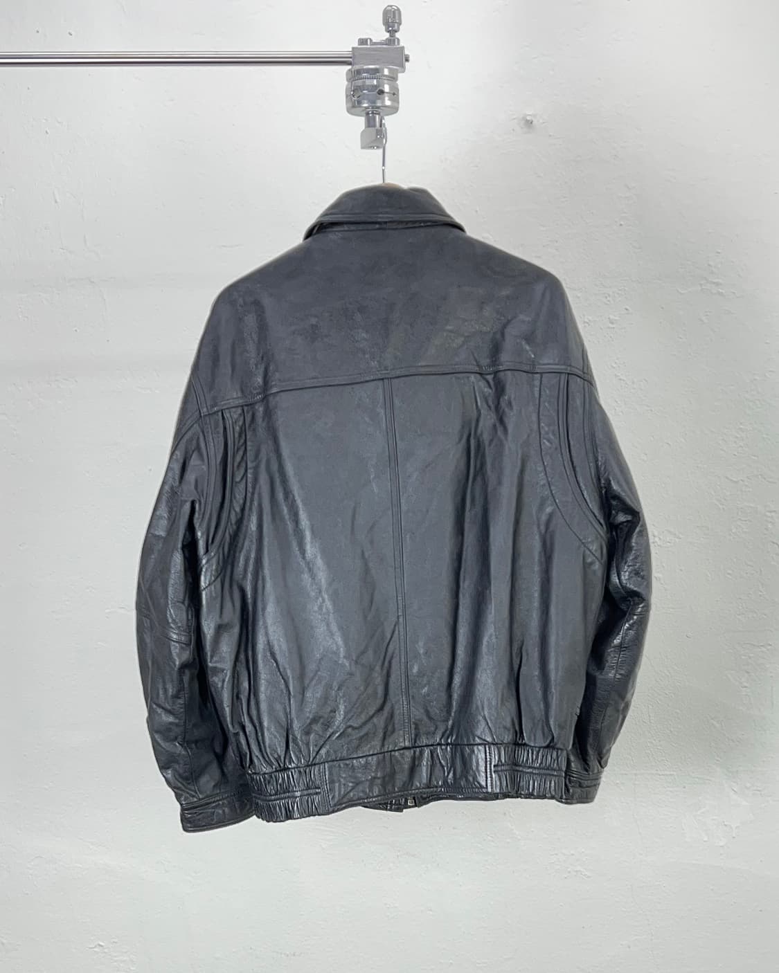 에드윈 블랙 트윈 포켓 레더 자켓 상품이미지6