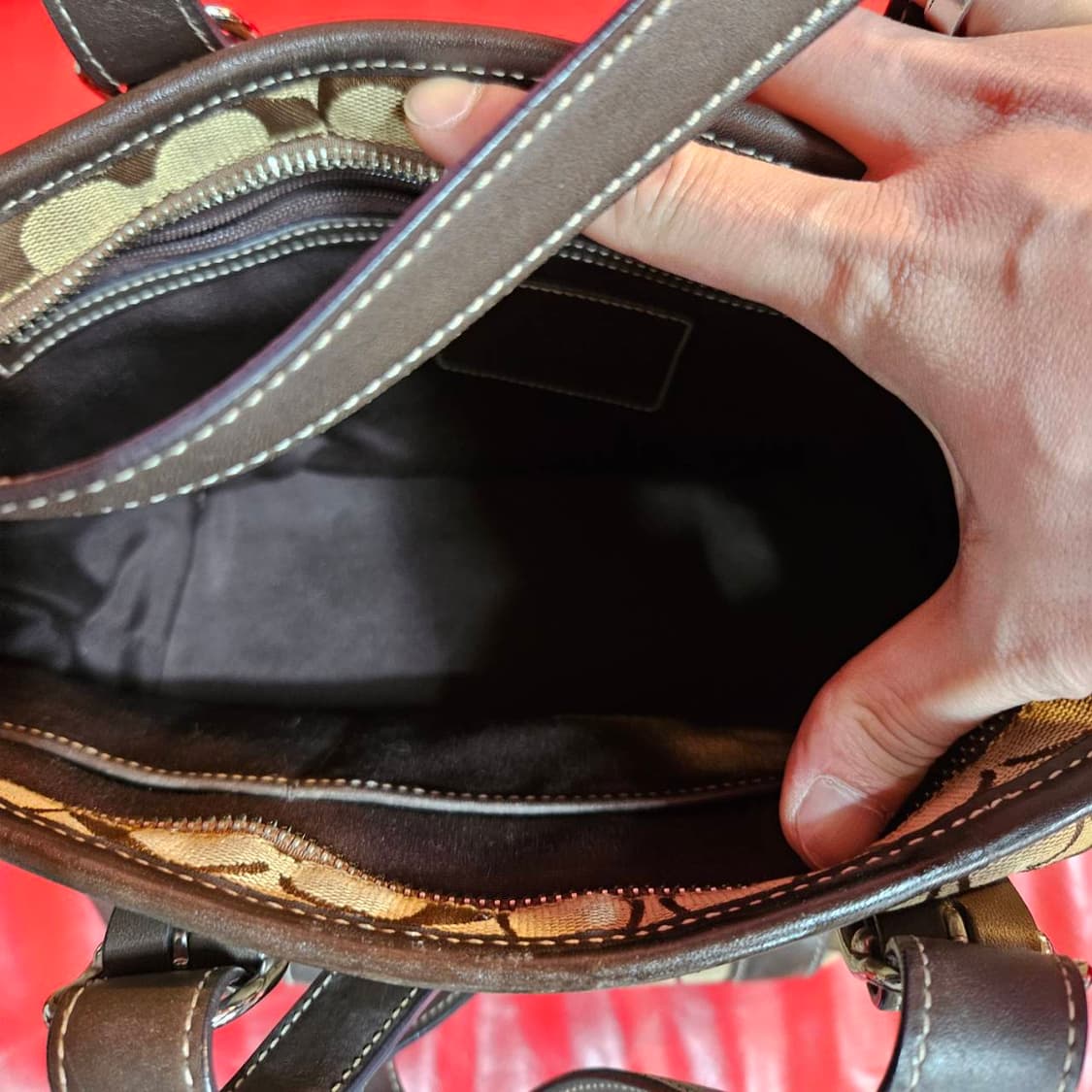 코치(Coach) 빈티지 시그니쳐 블라 숄더백 상품이미지8