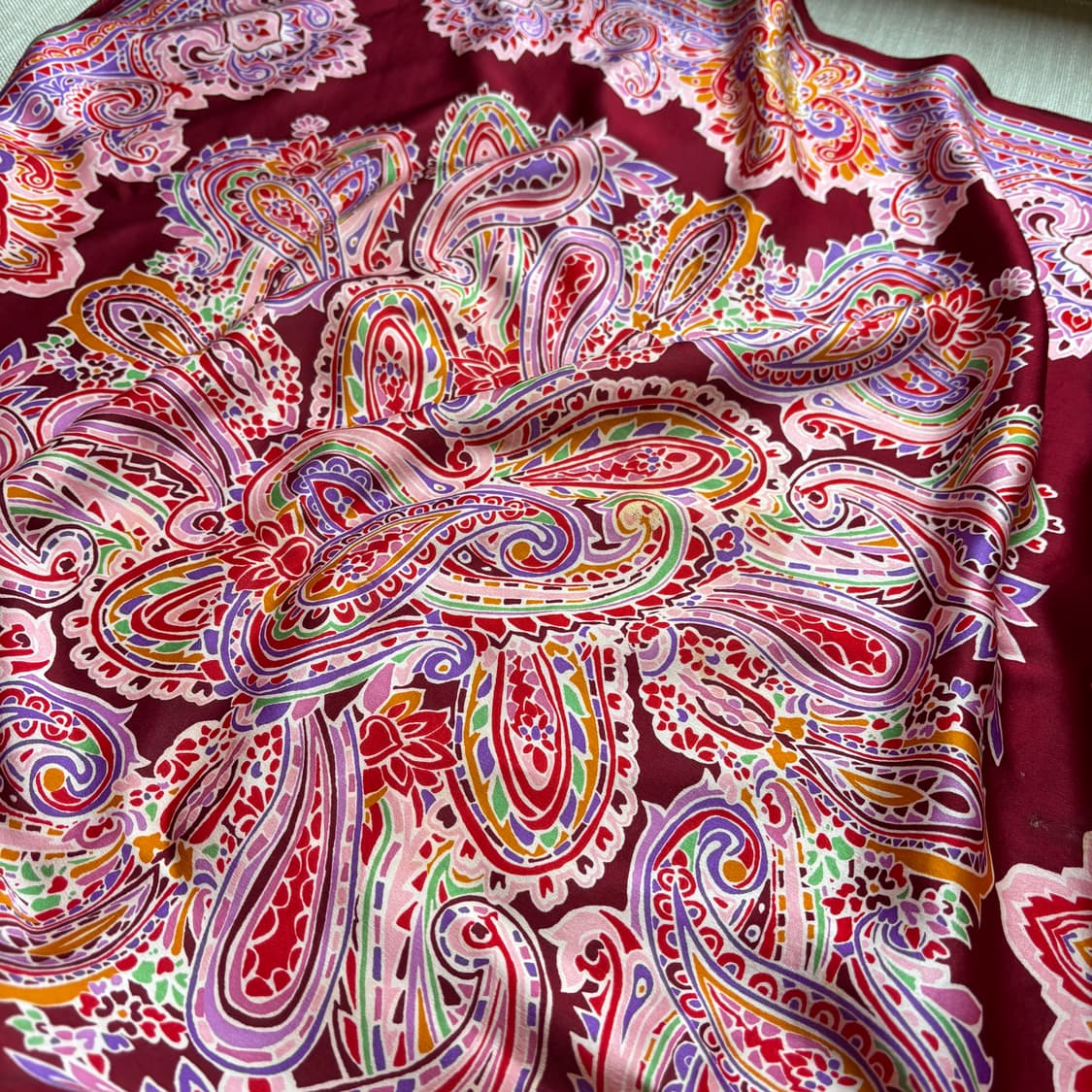 베르사체(Versace) 실크 정사각 스카프 상품이미지7