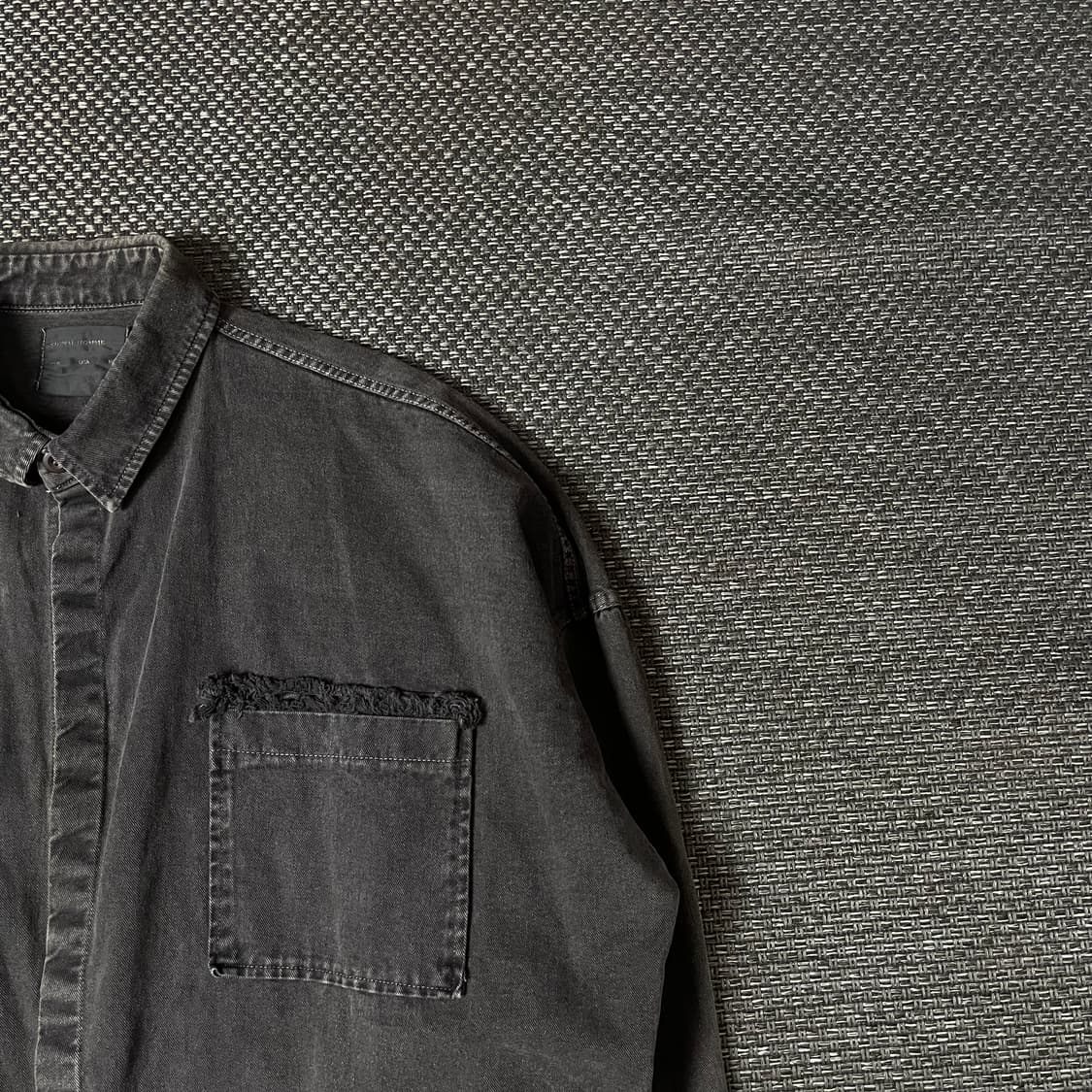 시그널옴므 그레이 빅사이즈 투포켓 데님 셔츠 자켓 상품이미지3