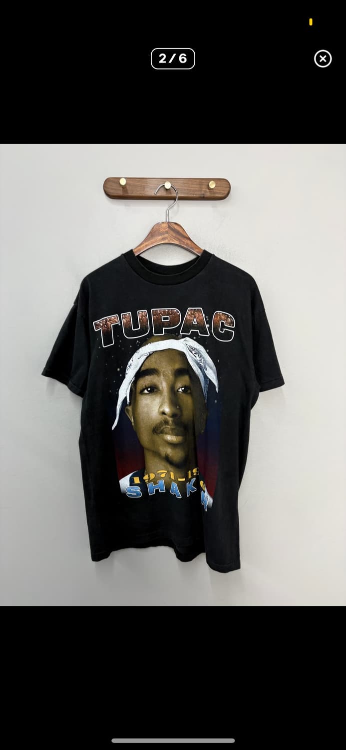 빈티지 투팍 샤커 락 프린팅 반팔 H2526 상품이미지2