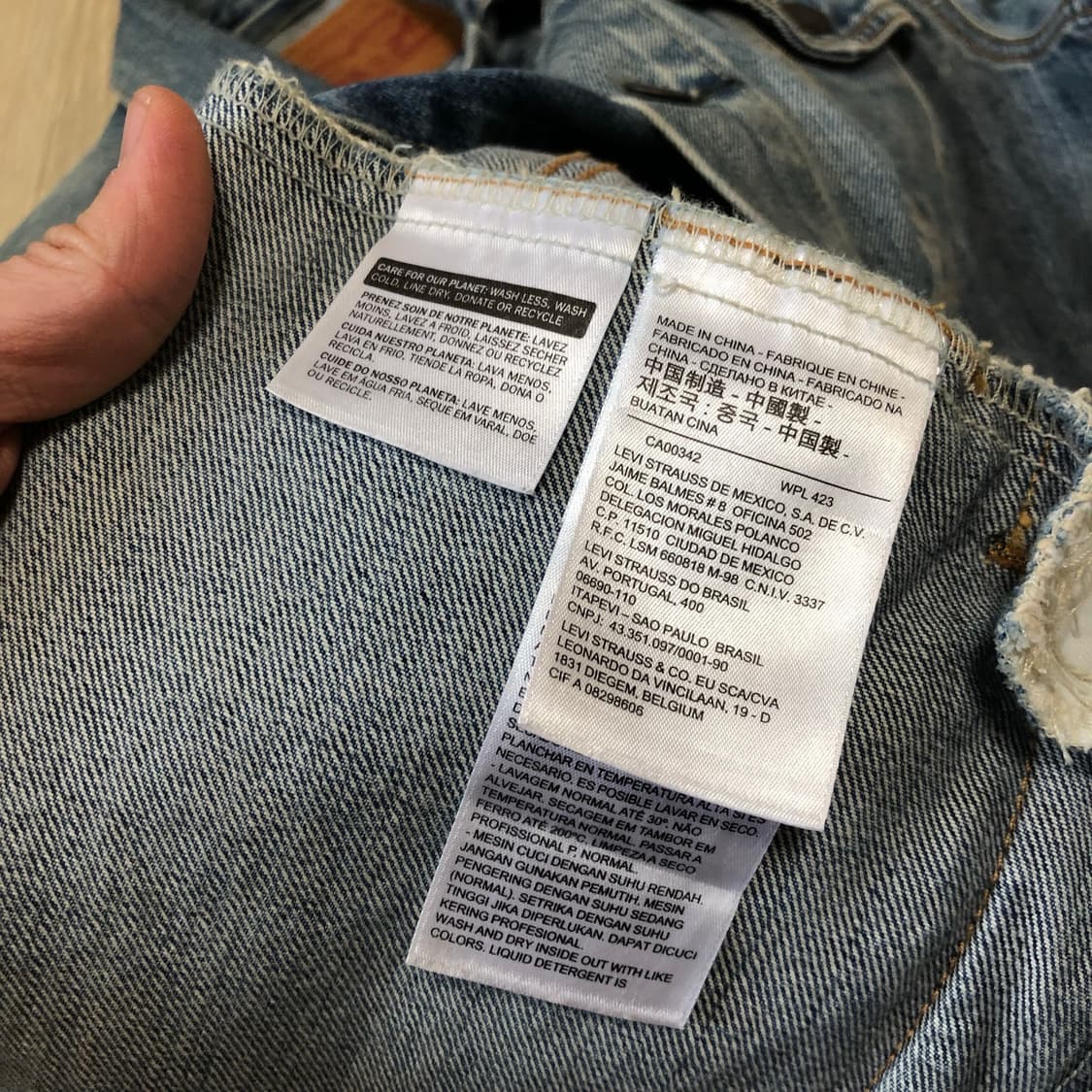 (L) 리바이스 Levi's 72334 워시드 연청 데님 자켓 상품이미지8