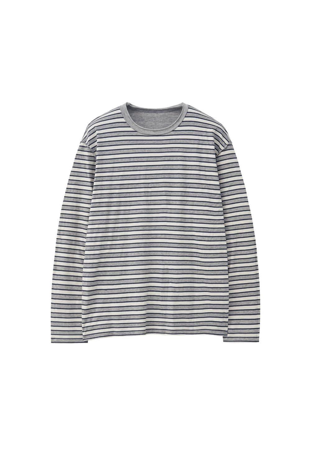 해칭룸 투페이스 스트라이프Two Face Stripe Tee M.Grey 상품이미지2
