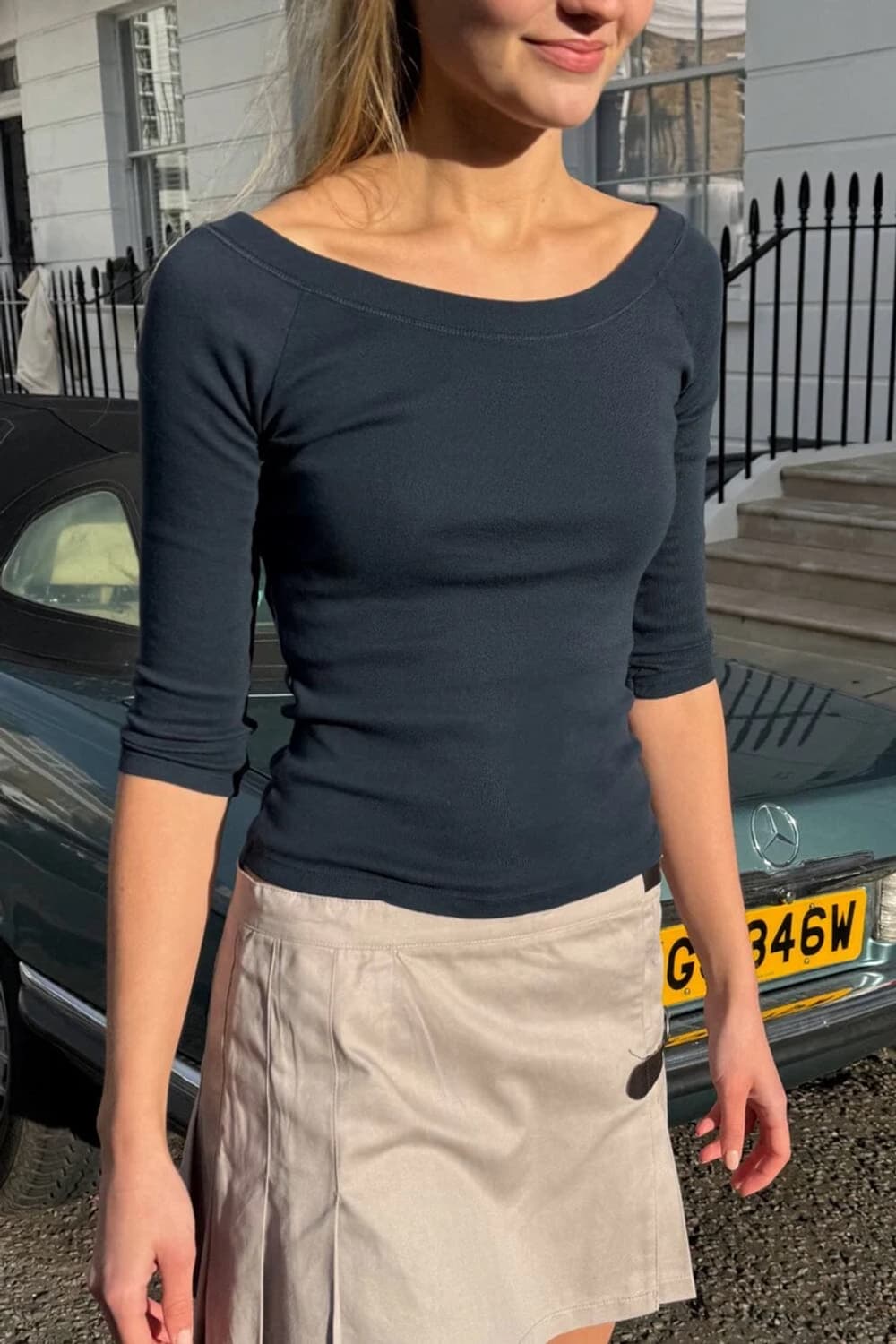 브랜디멜빌 카밀라 티셔츠 7부 소매 상품이미지2