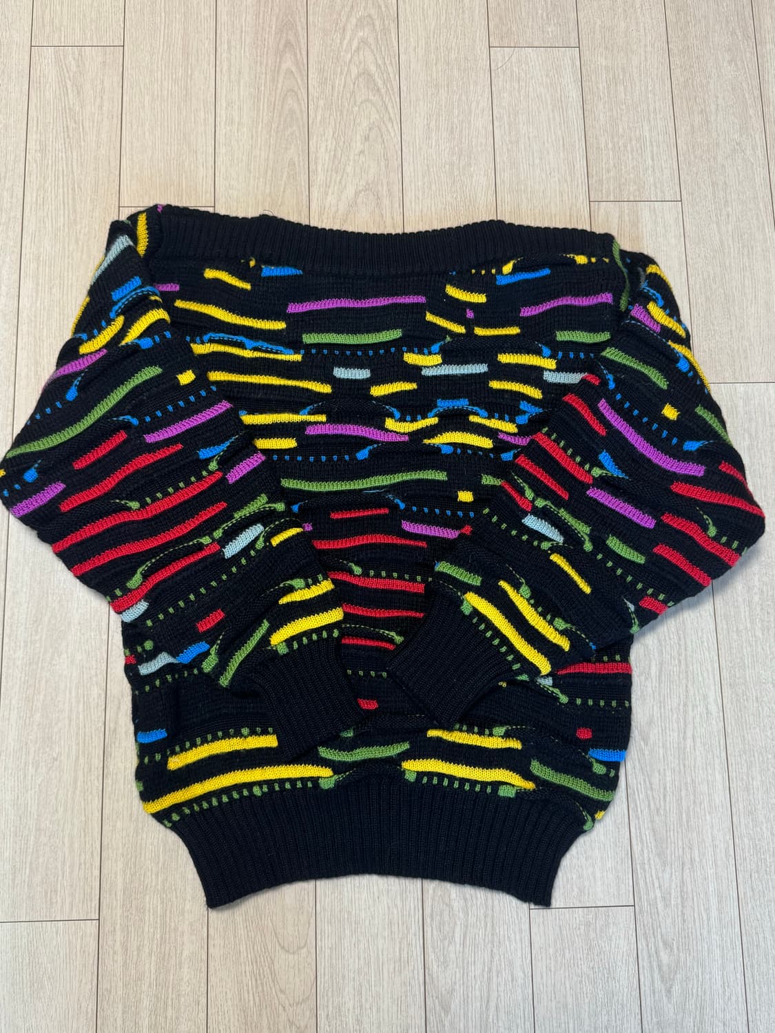 90s 울100% 3D케이블 니트 상품이미지1