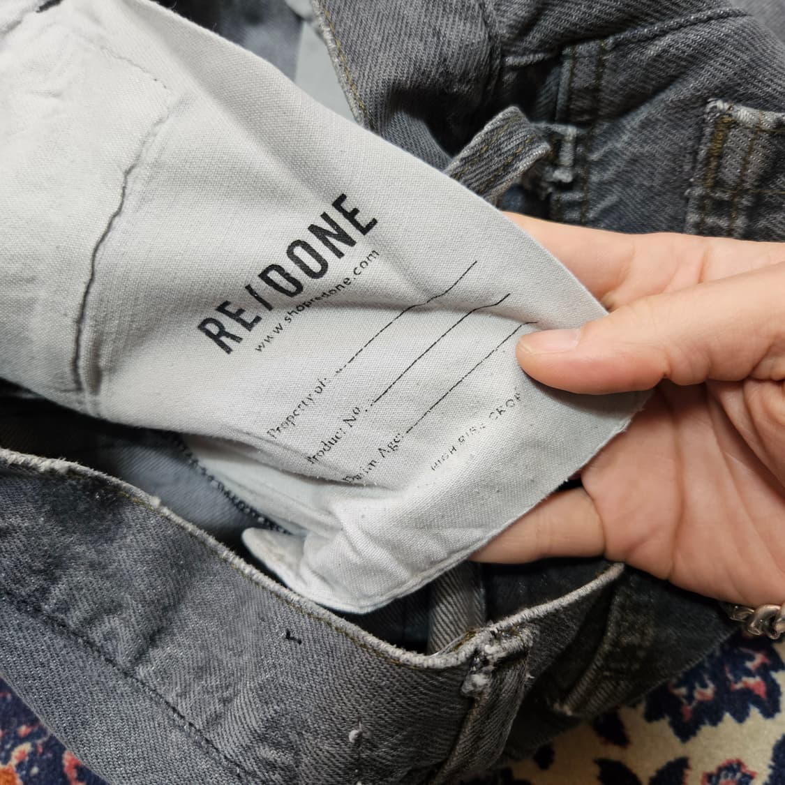 RE/DONE 리바이스 포켓 데미지 빈티지 무드 데님 팬츠 상품이미지9