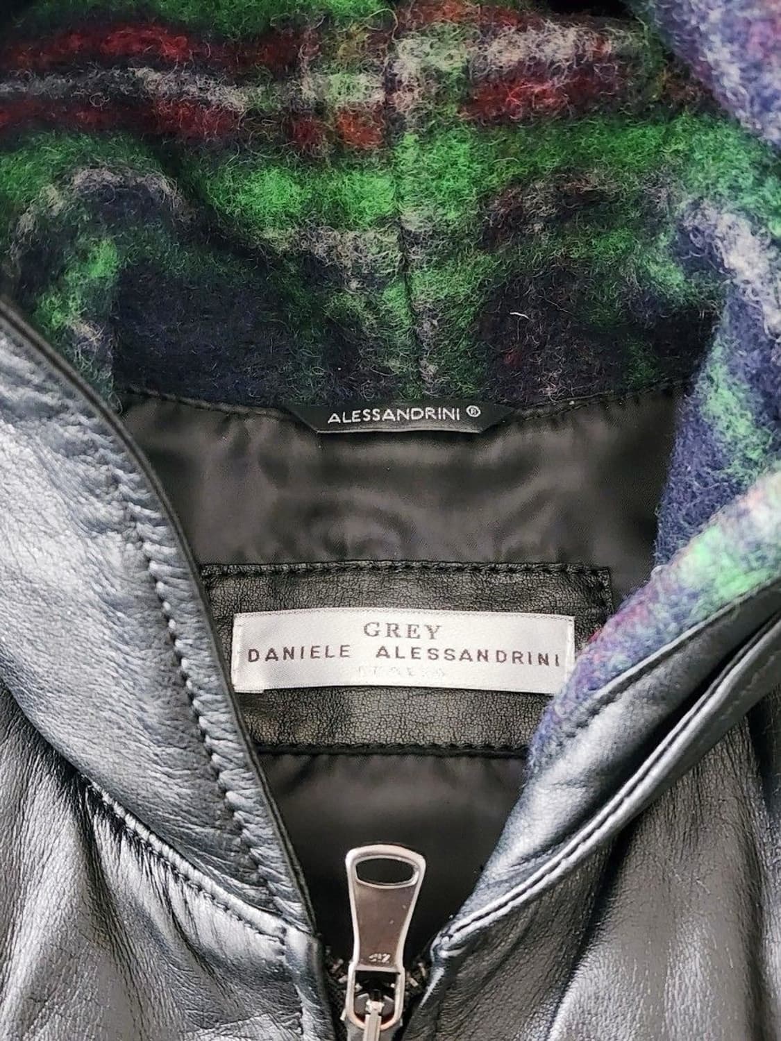 Italy wool docking hooded leather 상품이미지3