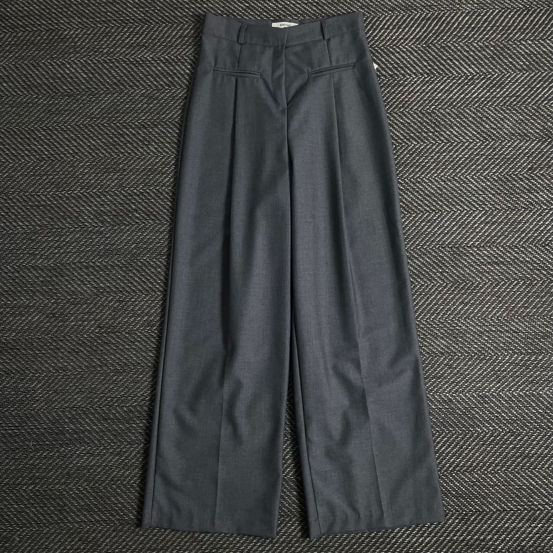 빈티지 포켓 디테일 와이드 슬랙스 팬츠o 3127 상품이미지1