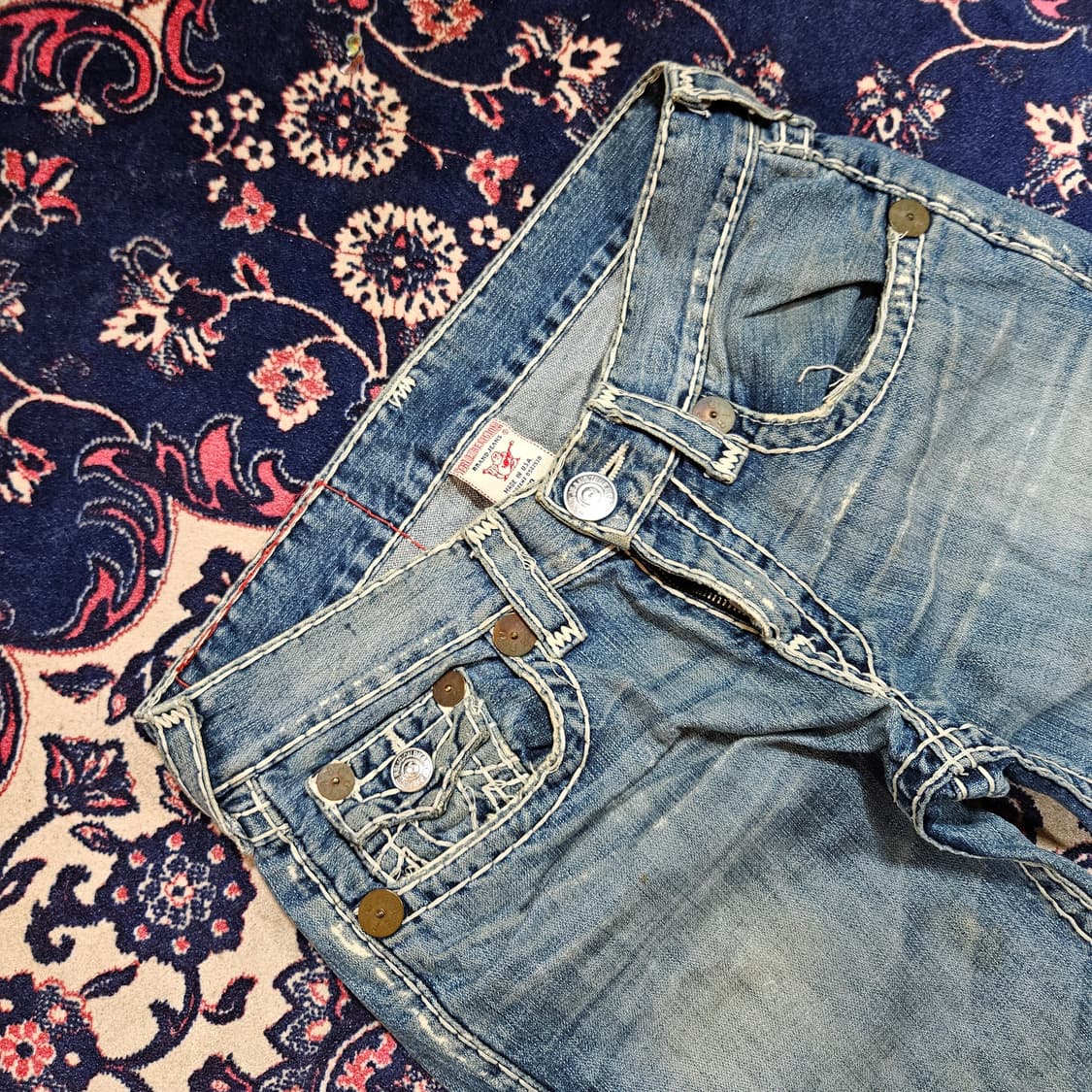 트루릴리젼 조이 슈퍼티 빈티지 y2k 부츠컷 데님팬츠 30size 상품이미지5