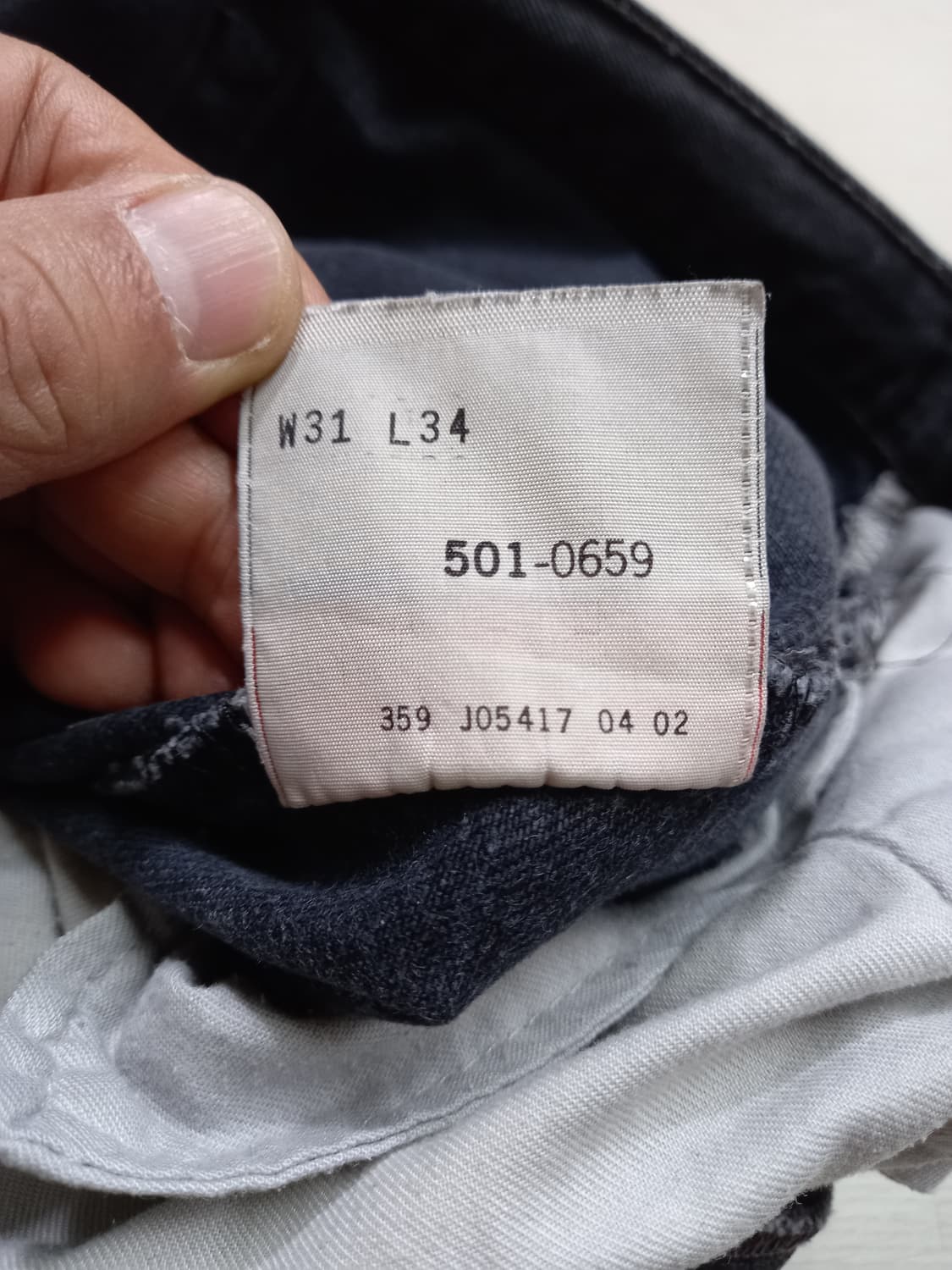 30 02's 리바이스501 일자진 블랙 30-134 상품이미지9