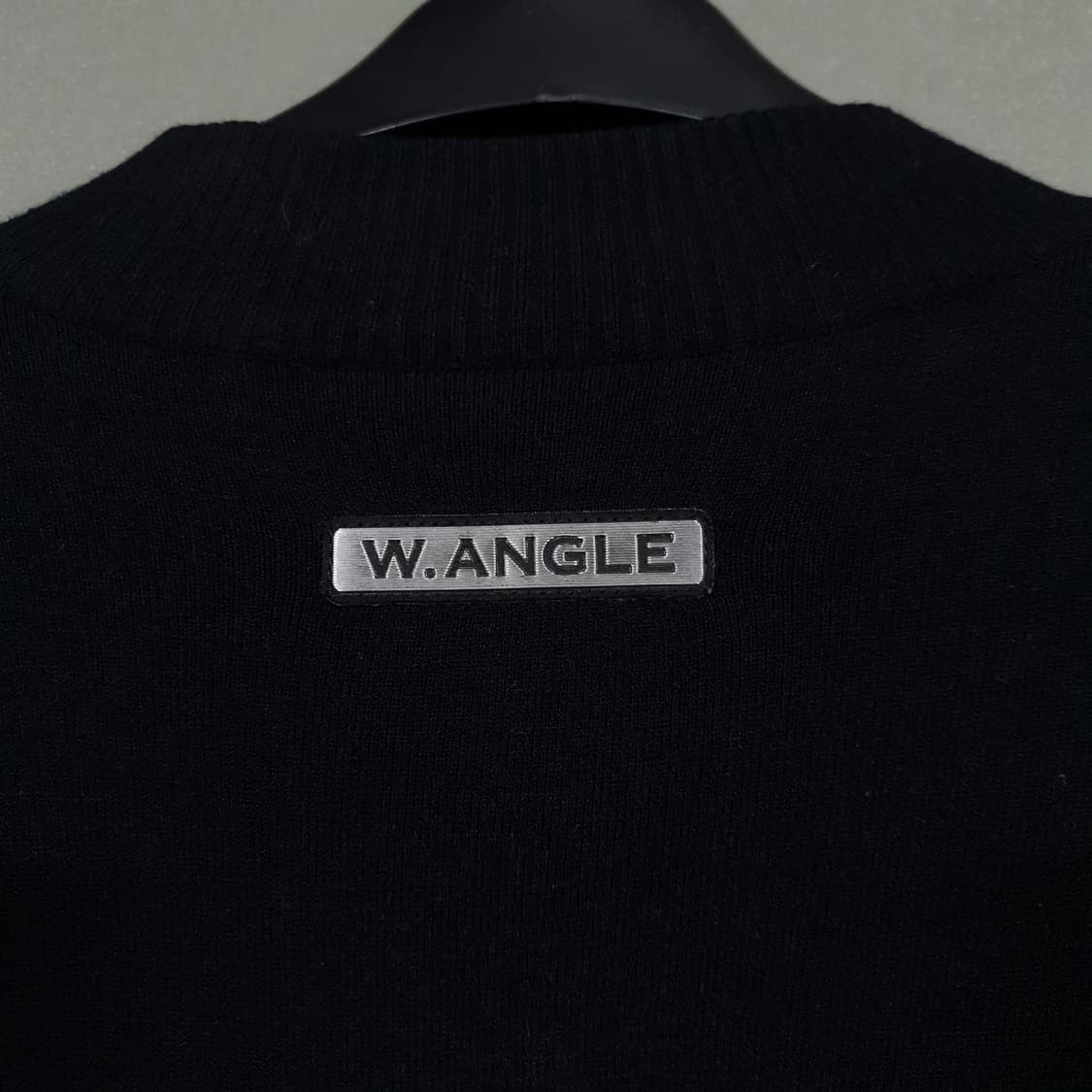 100 (L) 와이드앵글 골프 Y 패턴 방풍 니트 집업 스웨터 자켓 블랙 상품이미지8