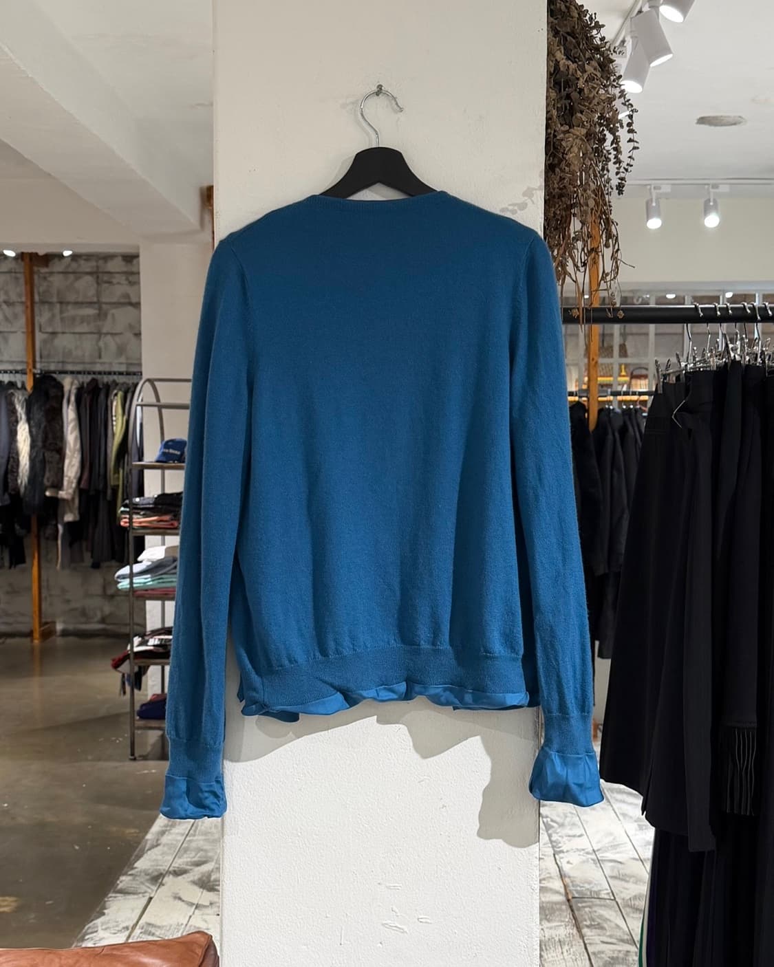 보테가 베네타 블루 실크 니트 가디건 상품이미지6