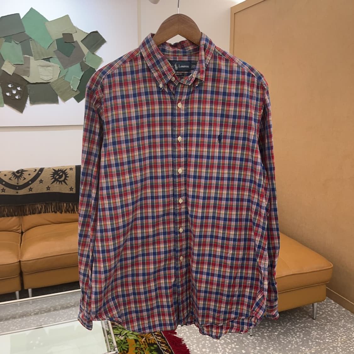 폴로 랄프로렌 클래식핏 빈티지 오버핏 체크 셔츠 105 C06184 상품이미지2