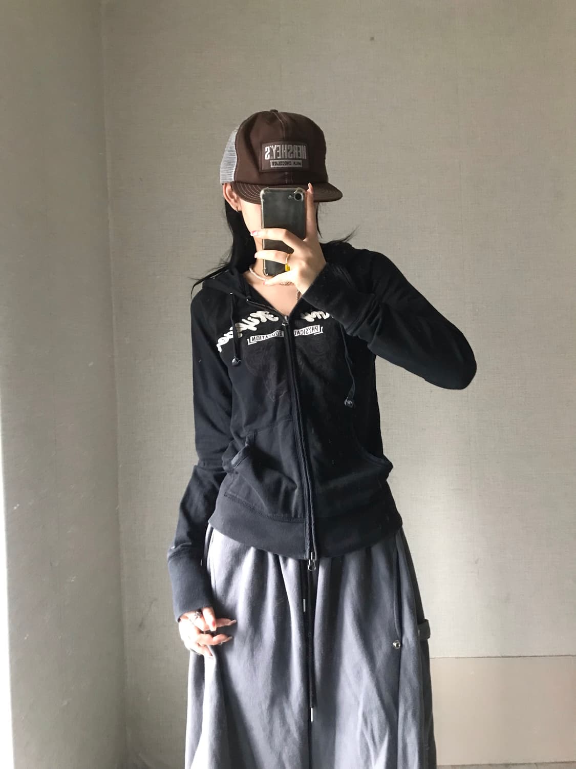 타미힐피거 블랙 슬림핏 후드집업 상품이미지2