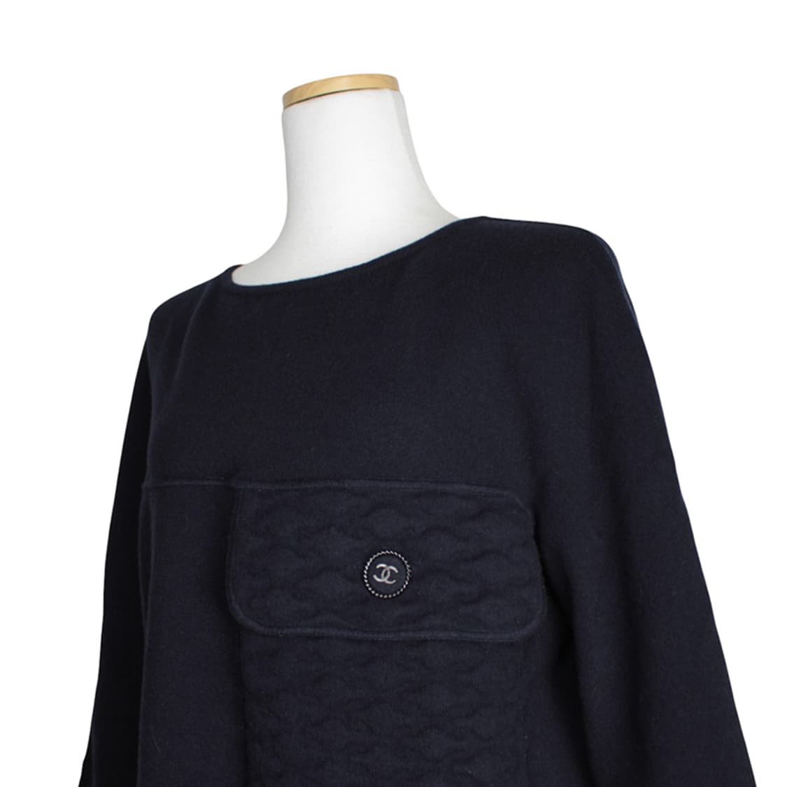 샤넬 미드나잇블루 캐시미어 혼방 니트 상의 66 상품이미지5