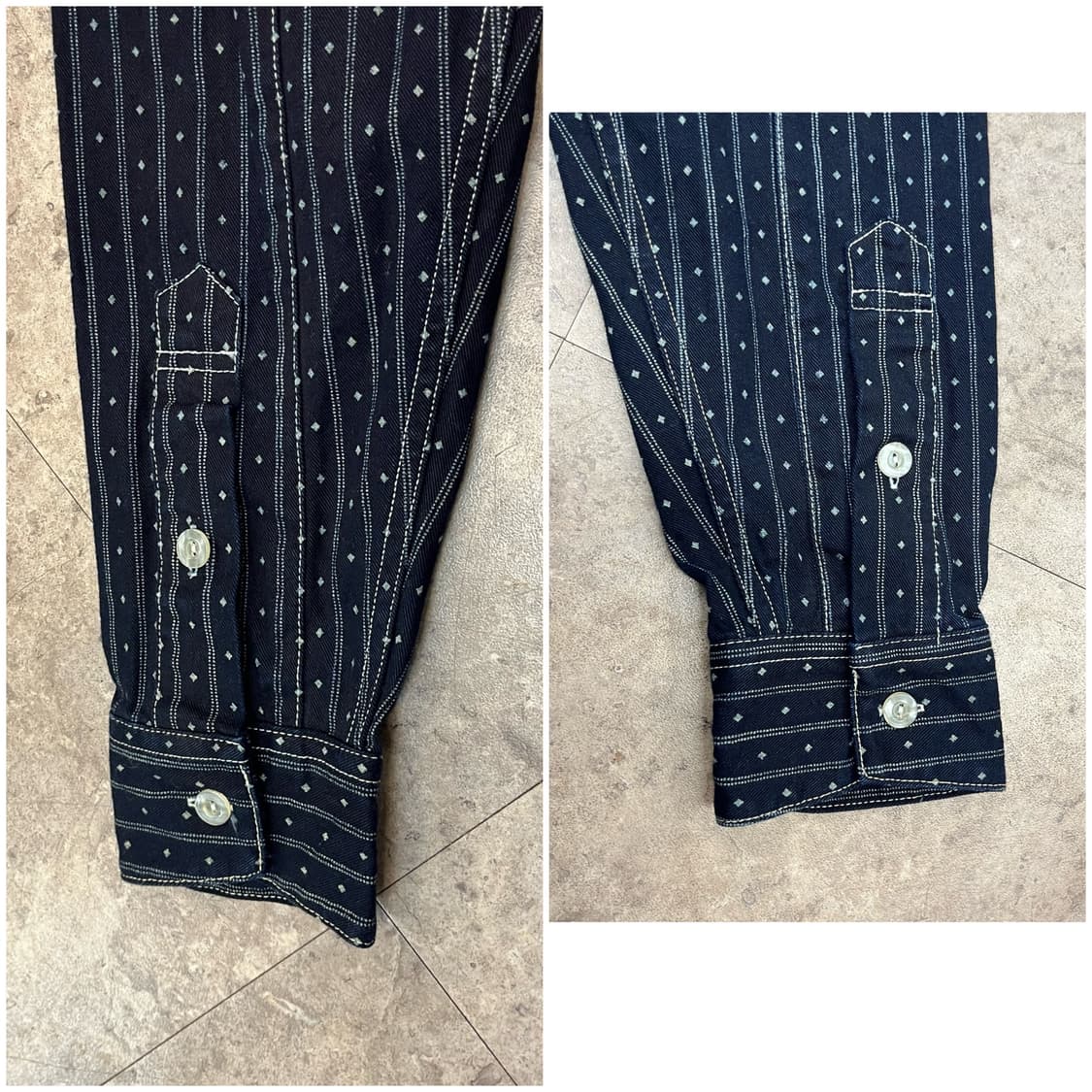 브론슨 와바시 셔츠 네이비 XL #csz1789 상품이미지7