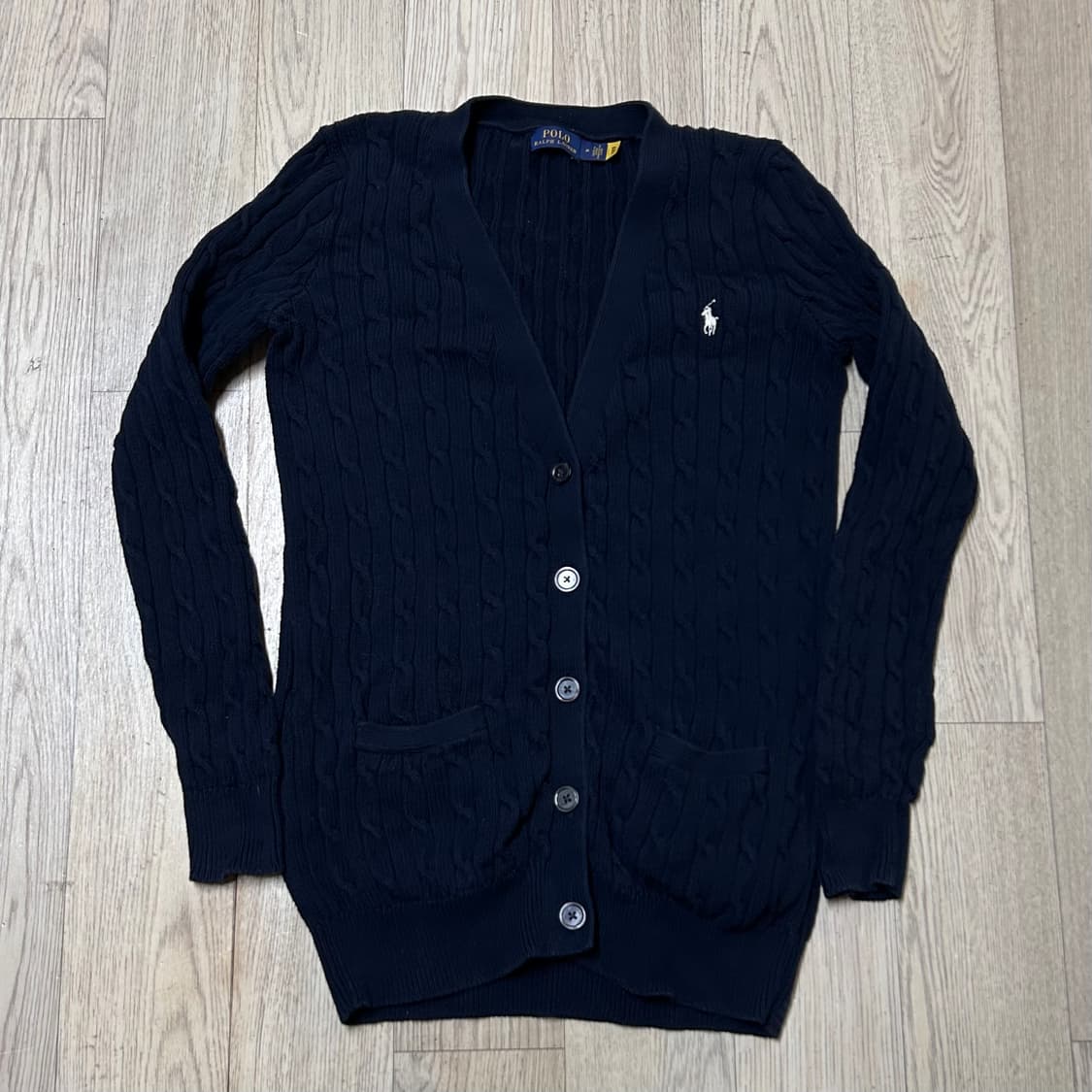 폴로 랄프로렌 정품 여자 케이블 가디건 m-l 상품이미지1