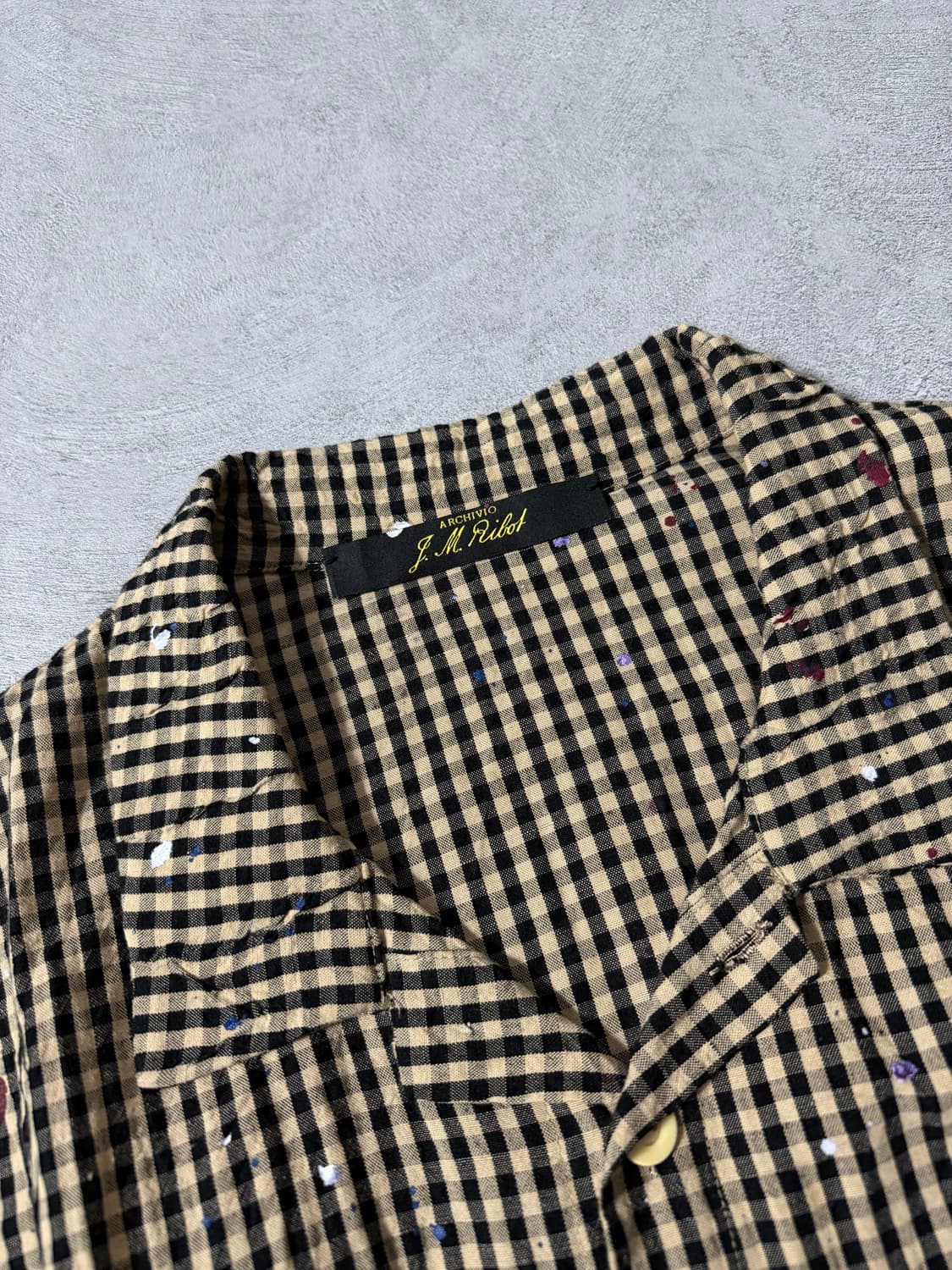 Archivio J.M. Ribot Hand-Painted Gingham 상품이미지7