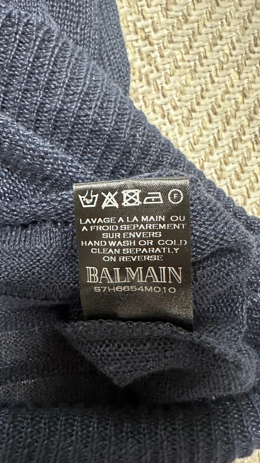 발망 디스트로이드 금장 견장 니트 상품이미지7