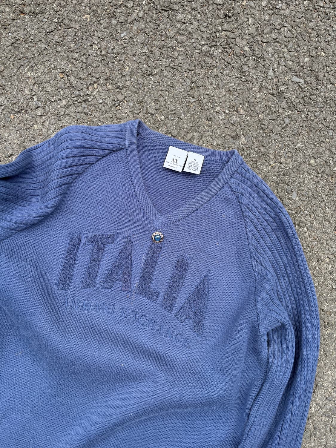 이태리 알마니 익스체인지 자수 스웨터 상품이미지2