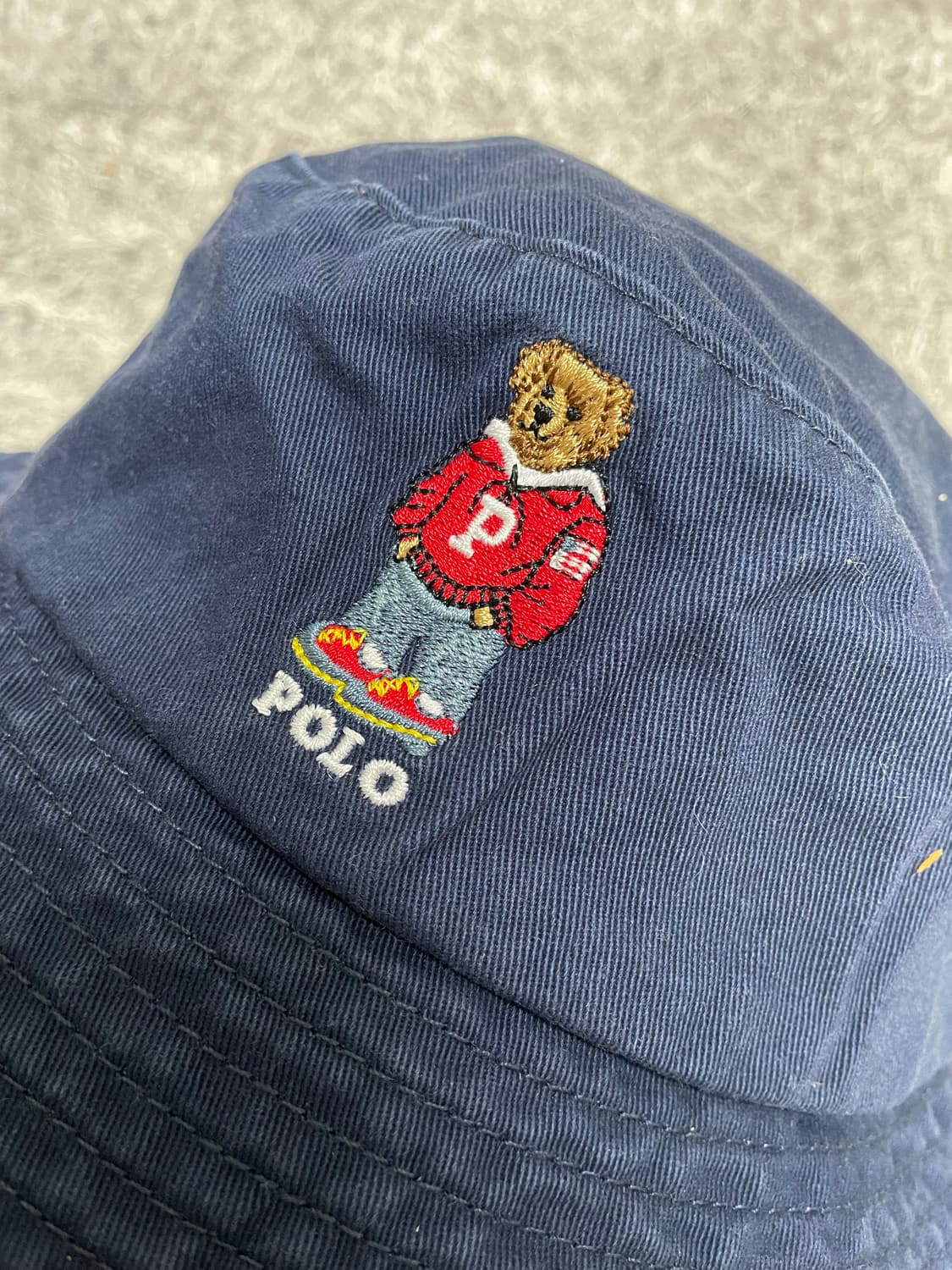 폴로Polo 폴로베어 네이비 버킷햇 코튼 캡 Free 상품이미지4