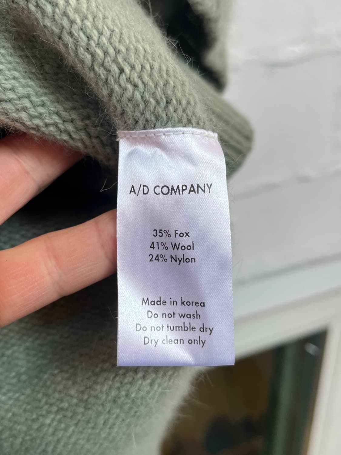 River 폭스 울 혼방 민트 가디건 36 상품이미지6