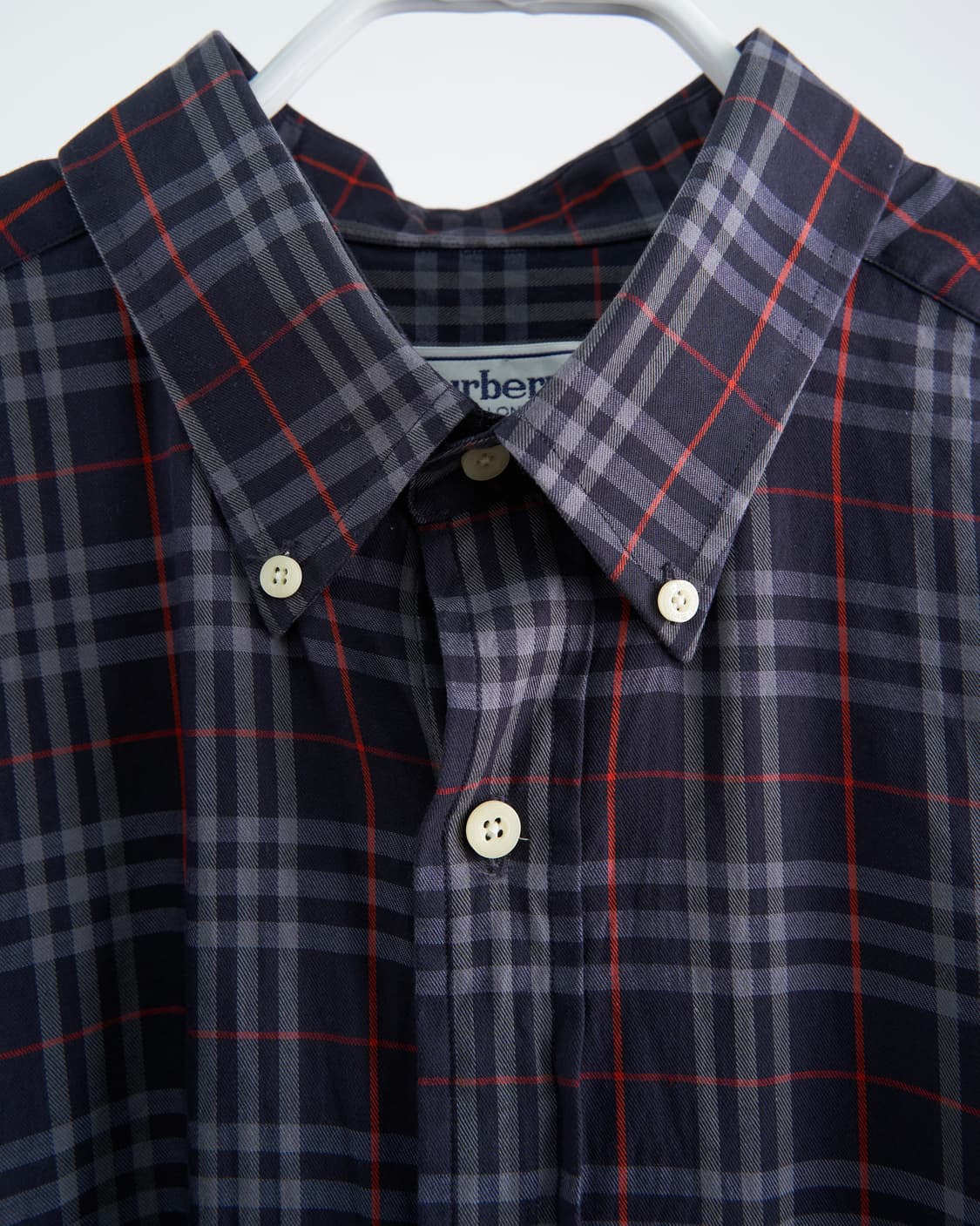 Burberry 런던라벨 노바체크 네이비 셔츠 상품이미지5