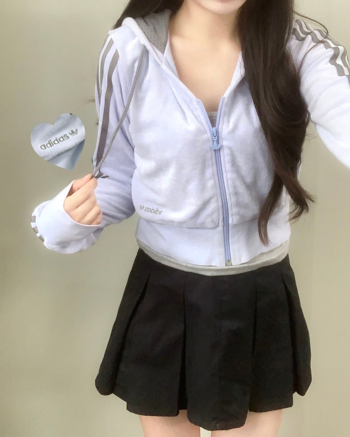 아디다스 벨벳 후드집업 상품이미지1