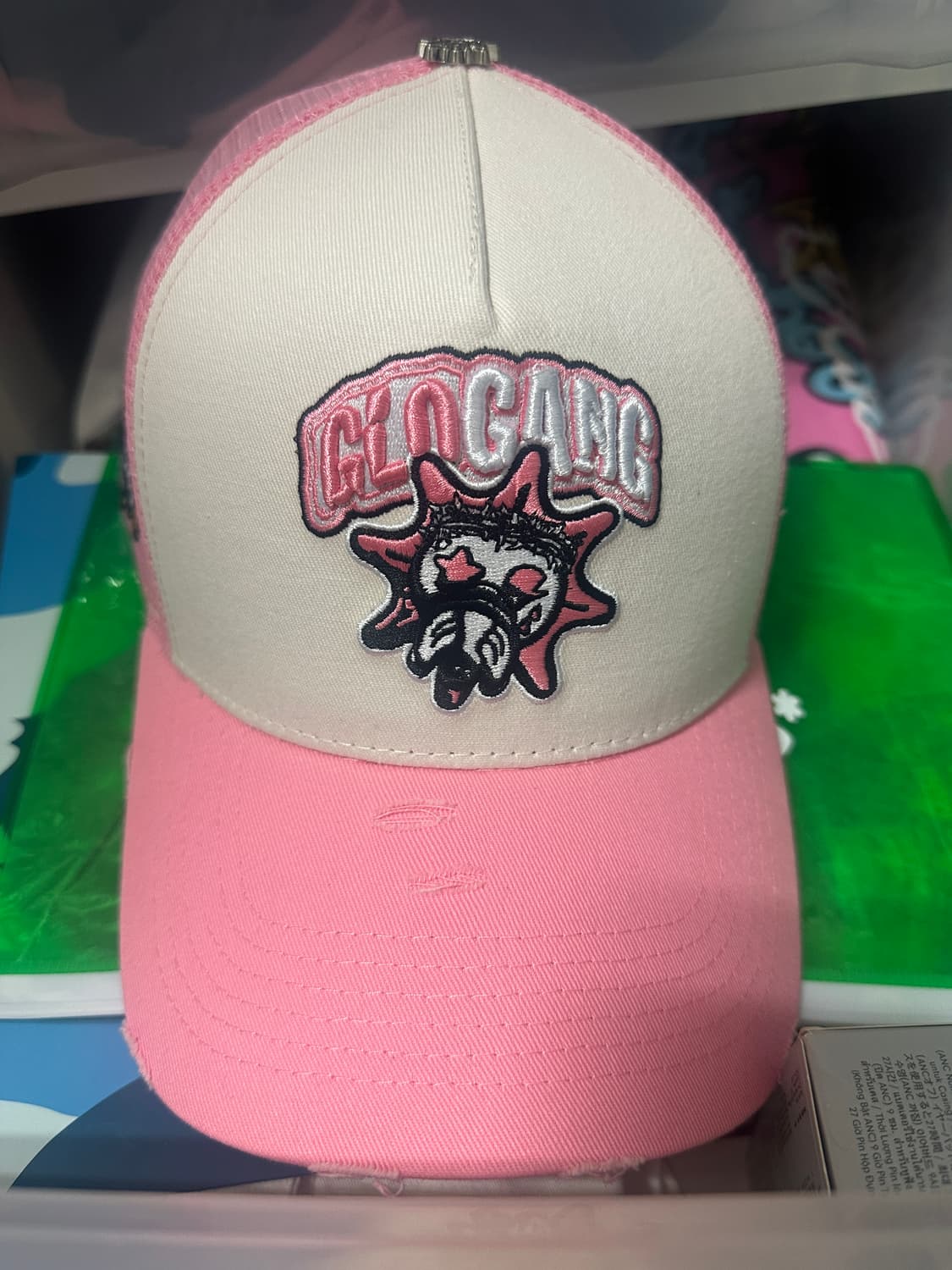 치프키프 글로갱 glogang 핑크 클래식 로고캡 매쉬캡 새상품 상품이미지1