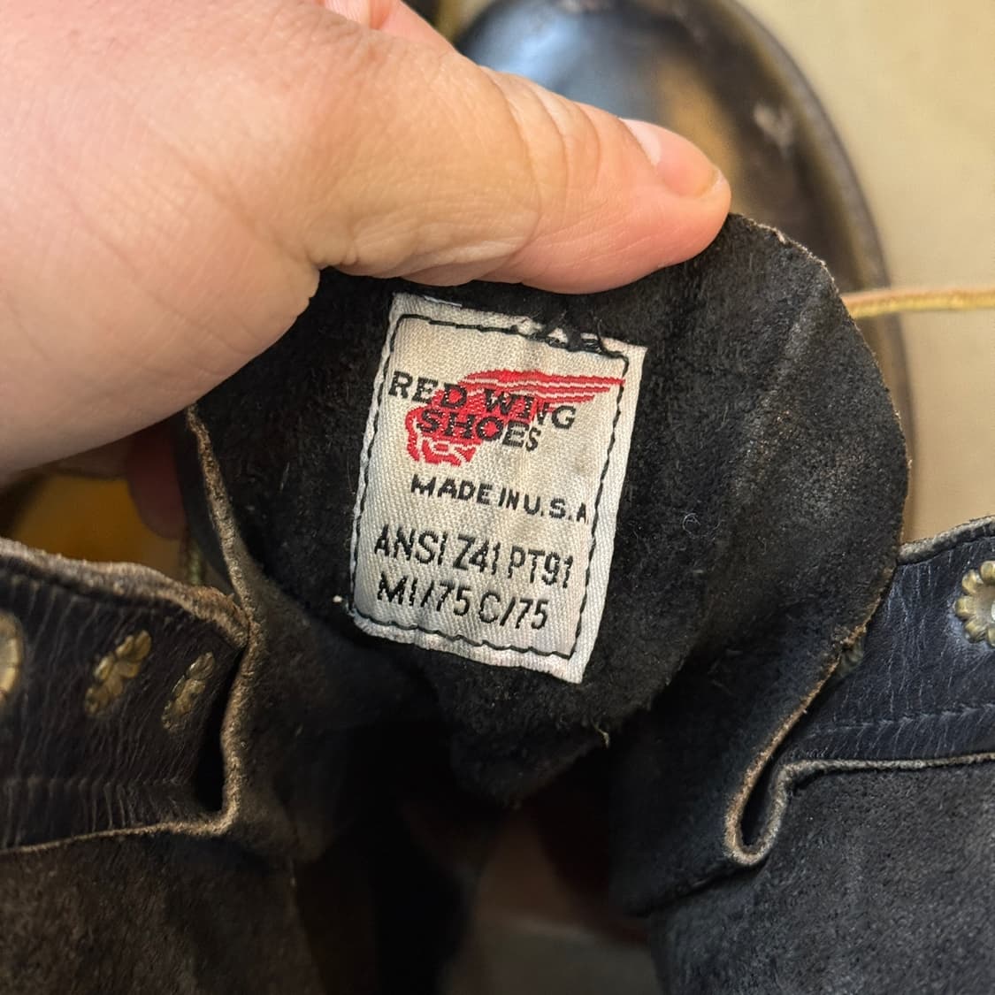 90s 레드윙 usa pt91 차심 스틸토 워커 부츠 상품이미지7