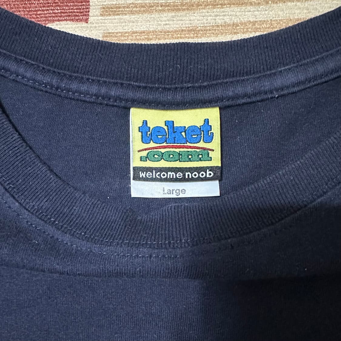 TEKET 테켓 반팔 티셔츠 네이비 SIZE L 상품이미지5